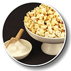 Popcorn mit karamellisiertem Zucker